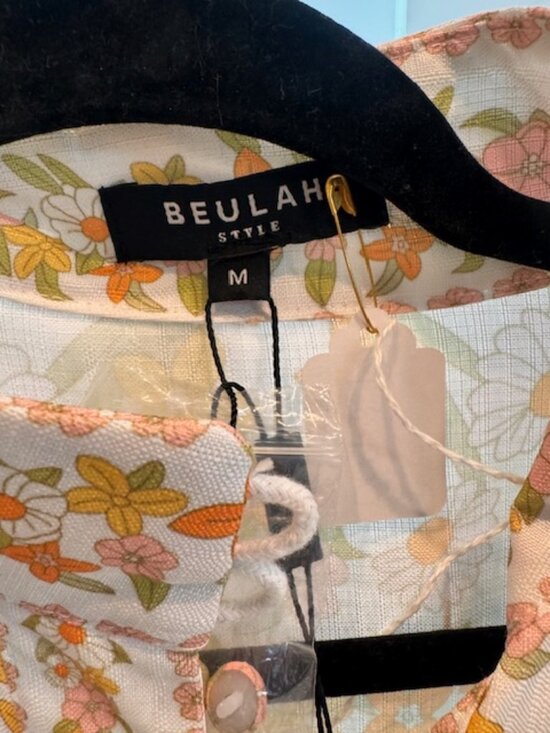 NWT - Beulah Leila Floral Retro Dress, Belted, Button Up Tuckernuck Exclusive - Picture 10 of 13